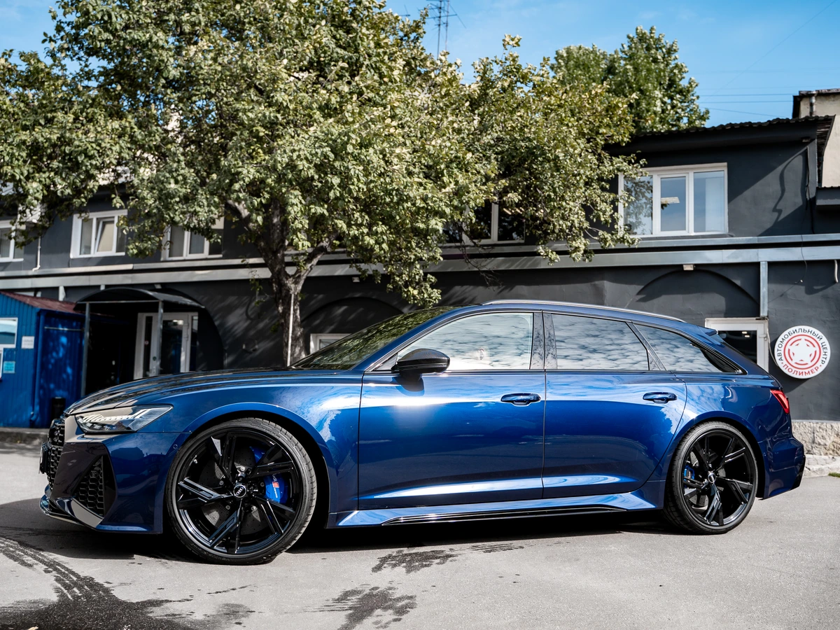 После: Audi RS6 Avant — полировка кузова и защитное покрытие